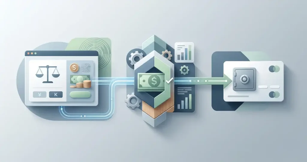 Illustration til Udbetaling fra Knightslots - proces, KYC og kontrolpunkter